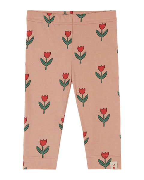 Emile et Ida Baby Pink/Red Flowers Legging