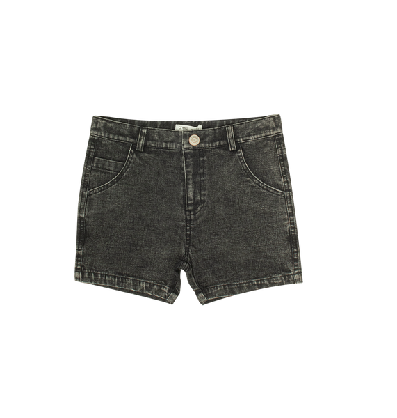 Crew Kids Basics Black Jean Wash Shorts
