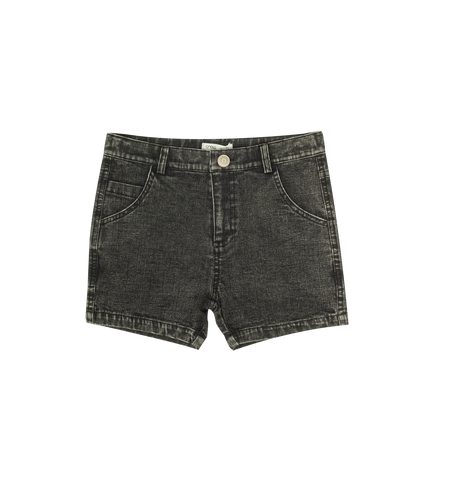 Crew Kids Basics Black Jean Wash Shorts