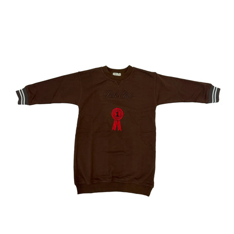 Crew Kids Chocolate Polo Club Sweat Dress