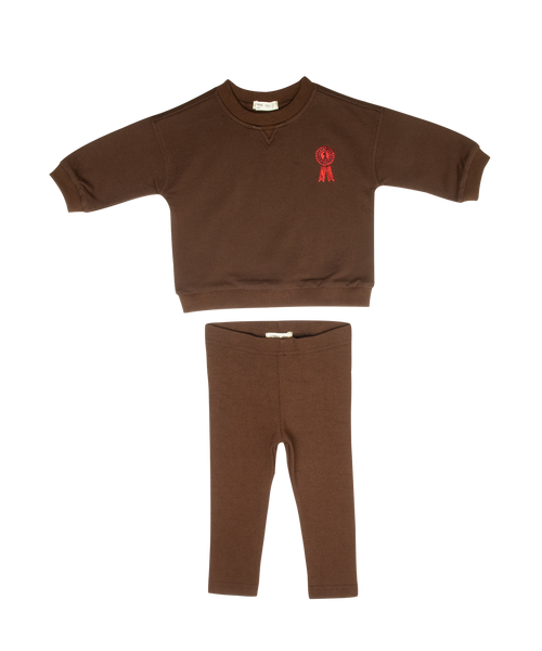 Crew Kids Chocolate Polo Club Legging Set