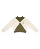 Crew Kids Essentials Green Gia Colorblock Sweatshirt