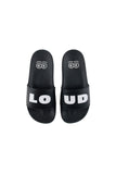 Loud Apparel Black Palla Slides