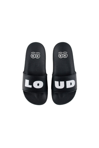 Loud Apparel Black Palla Slides