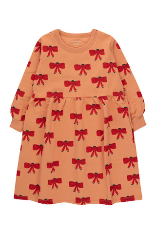 Tinycottons Light Rust Tiny Bow Dress