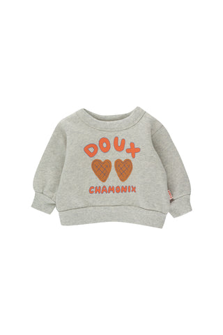 Tinycottons Baby Light Cream Heather Doux Chamonix Sweatshirt