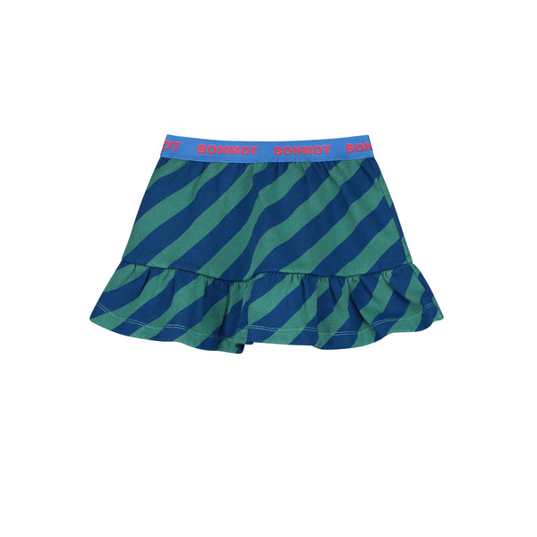Bonmot Greenlake Diagonal Stripes Mini Skirt