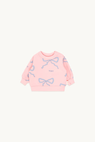 Tinycottons  Baby Peach Bows Sweatshirt