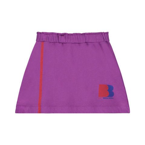 Bonmot Magenta Mini Side Stripe Skirt