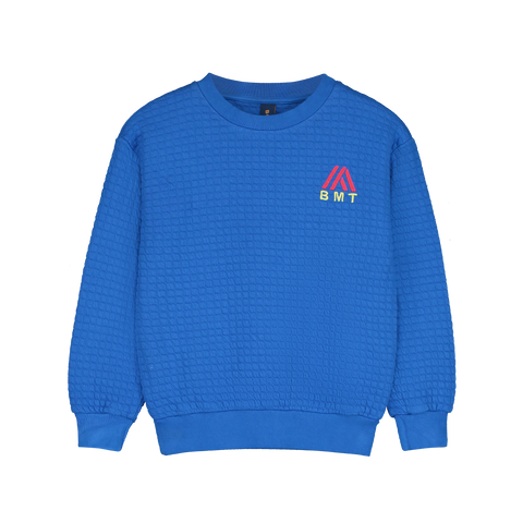 Bonmot Fresh Blue Quilted BMT Sweatshirt