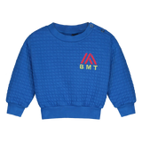 Bonmot Fresh Blue Quilted BMT Sweatshirt