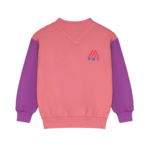 Bonmot Dusty Pink & Magenta V Sweatshirt