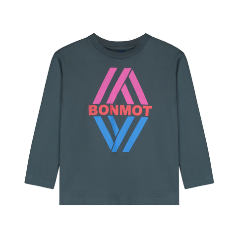 Bonmot Navy Rhombus T-Shirt