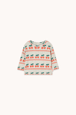 Tinycottons Cherry Pattern Rib Baby Tee + Legging Set