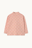 Tinycottons Flower Grid Rib Mockneck