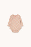 Tinycottons Pink Flower Grid Crossed Body + Legging Set