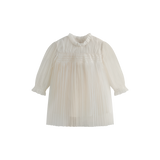 C'era Una Volta Baby Cream Tulle Martina Dress