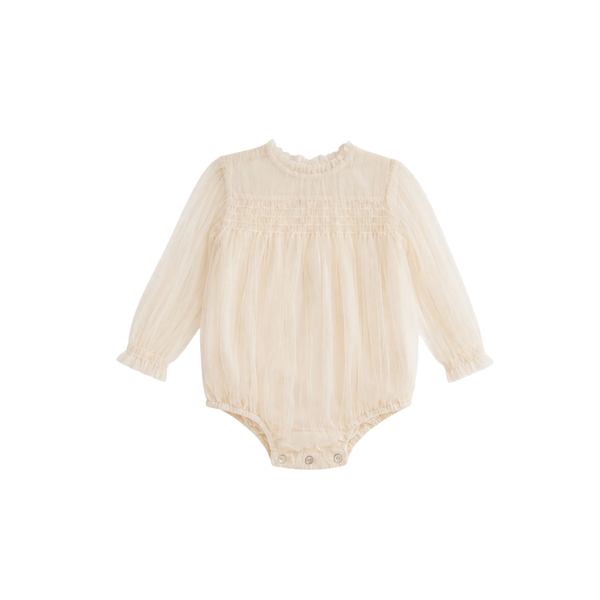 C'era Una Volta Cream Tulle Martina Romper
