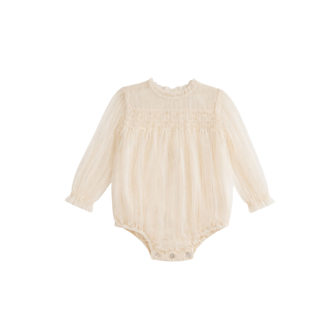 C'era Una Volta Cream Tulle Martina Romper