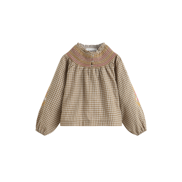 C'era Una Volta Green Check Evelina Shirt