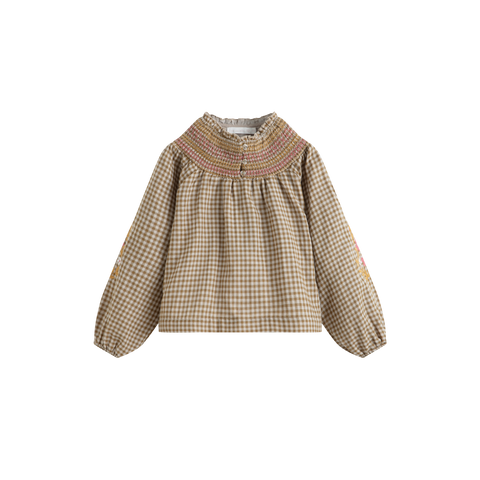 C'era Una Volta Green Check Evelina Shirt