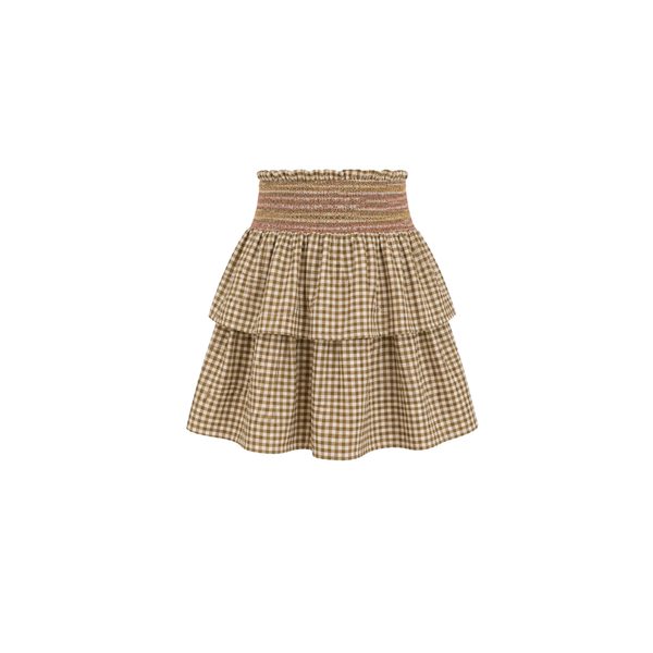 C'era Una Volta Green Check Akiko Skirt