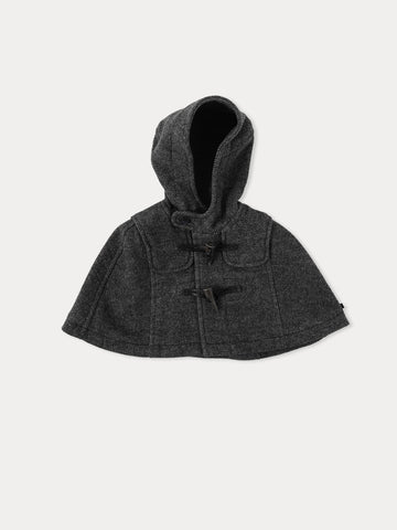 Bene Bene Charcoal Wool Cape