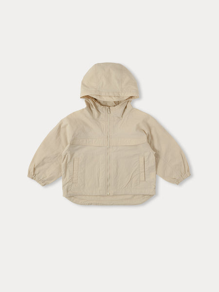 Bene Bene Beige Wind Taker Zip Up Hoodie