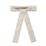 Halo Luxe Ecru Amara Deconstructed Woolen Long Tail Clip