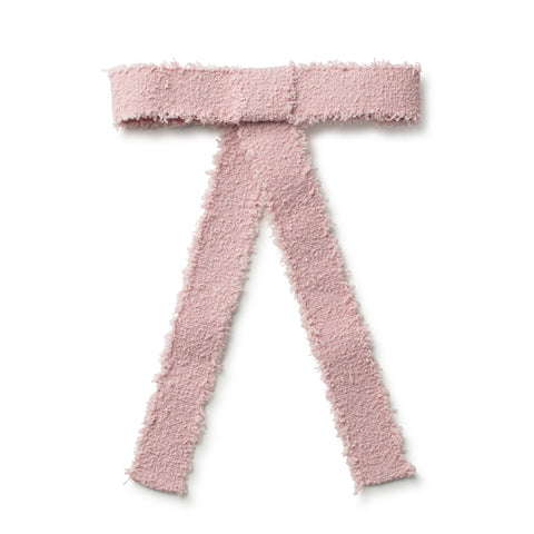Halo Luxe Mauve Amara Deconstructed Woolen Long Tail Clip