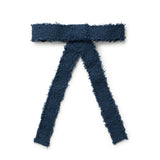 Halo Luxe Navy Amara Deconstructed Woolen Long Tail Clip