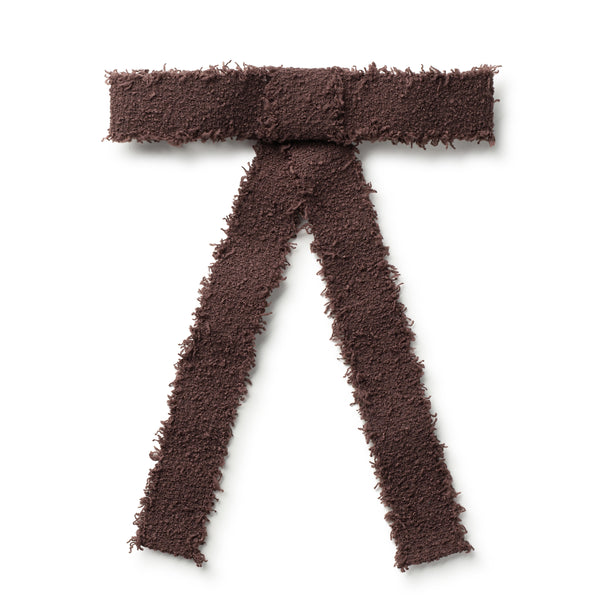 Halo Luxe Chocolate Amara Deconstructed Woolen Long Tail Clip