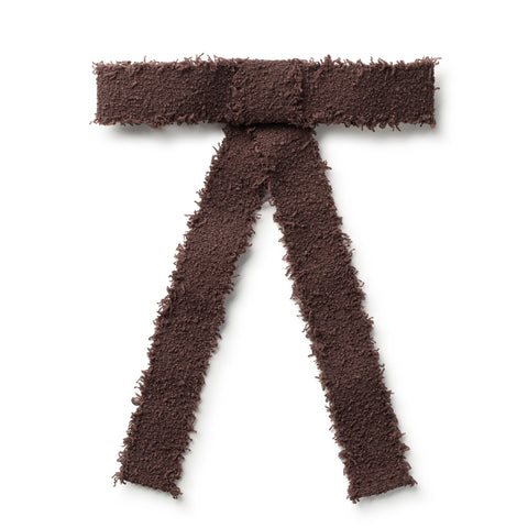 Halo Luxe Chocolate Amara Deconstructed Woolen Long Tail Clip