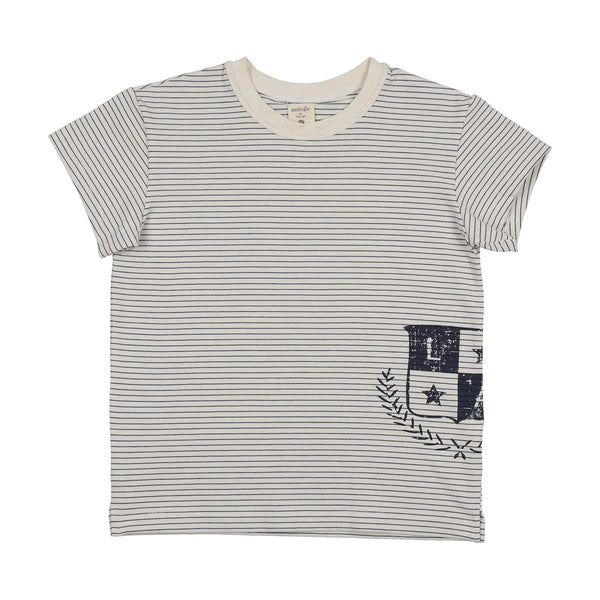 Lil Legs Blue Stripe Denim City Boys Tee DCBT-BSTR
