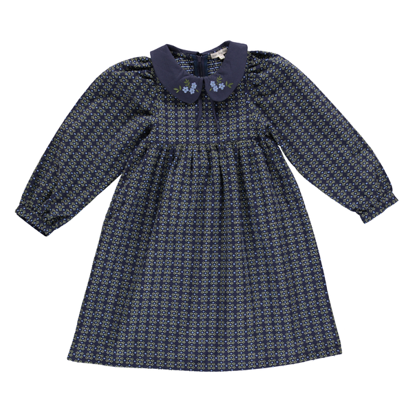 Bebe Organic Annette Midnight Jacquard Dress