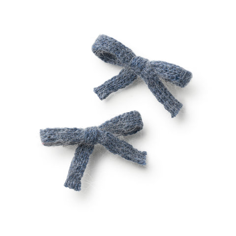 Halo Luxe Chambray Avery Ribbed Knit Double Clip Set