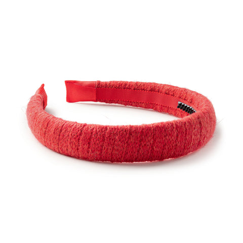 Halo Luxe Red Avery Ribbed Knit Headband