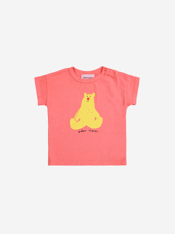 Bobo Choses Coral Hug Me Bear T-Shirt