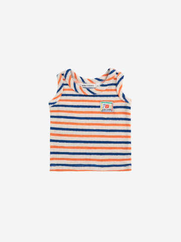 Bobo Choses Smiling Striped Terry Tank Top