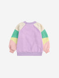 Bobo Choses Lilac Terry Cloth Color Block Sweatshirt