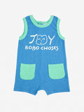 Bobo Choses Smiling Blue Playsuit