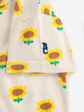 Bobo Choses Beige Sunflower All Over Playsuit