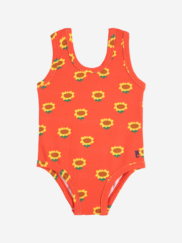 Bobo Choses Red Sunflower All Over Swimsuit