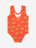 Bobo Choses Red Sunflower All Over Swimsuit