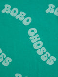 Bobo Choses Green Wavy All Over T-Shirt