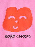 Bobo Choses Fucshia Joyful Face Sweatshirt