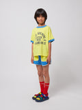 Bobo Choses Blue & Yellow Color Block Terry Cloth Shorts