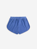 Bobo Choses Blue Smiling Color Block Terry Cloth Shorts