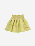 Bobo Choses Multicolor Vichy Ruffle Skirt