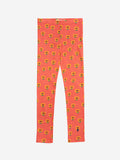 Bobo Choses Red Sunflower Leggings